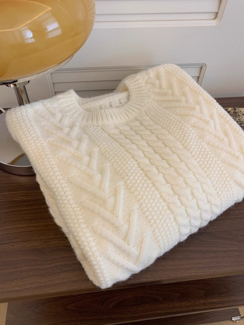 Womens Cable-Knit Sweater - fairypeony