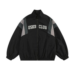 Outdoor Color Block Splice Oversized Jacket - fairypeony