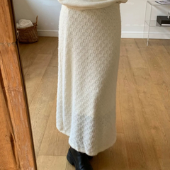 Gentle Floral Straight Long Skirt – Casual Leisure Style