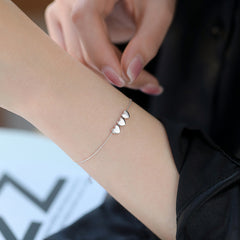 Silver Heartstrings Bracelet - fairypeony