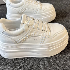 Genuine Leather Platform Sneakers for Women