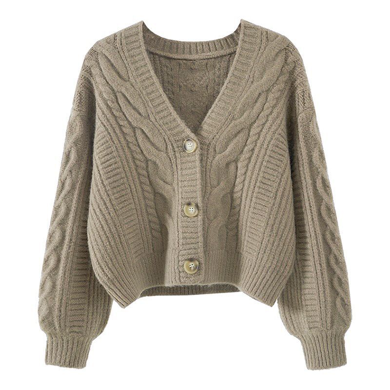 Womens Loose Fit Cardigan Sweater - fairypeony