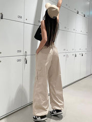 Vintage Oversized Parachute Cargo Pants - fairypeony