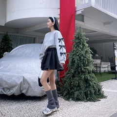 Spring New Women's Round Neck Loose Bow Sweater - fairypeony