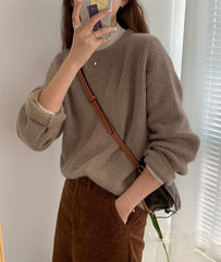 Womens Korean Style Knitted Sweater