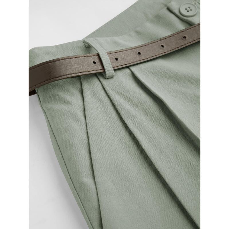 Women's Solid-Color Suit Pants - fairypeony