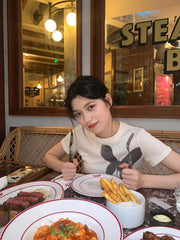 Short Sleeve Butterfly Graphic Tee - fairypeony
