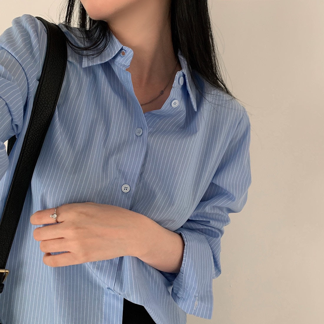 Women Striped Shirt - fairypeony