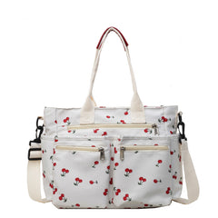 Printed Cherry Large Capacity Shoulder Bag