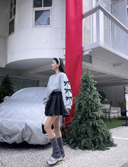 Spring New Women's Round Neck Loose Bow Sweater - fairypeony