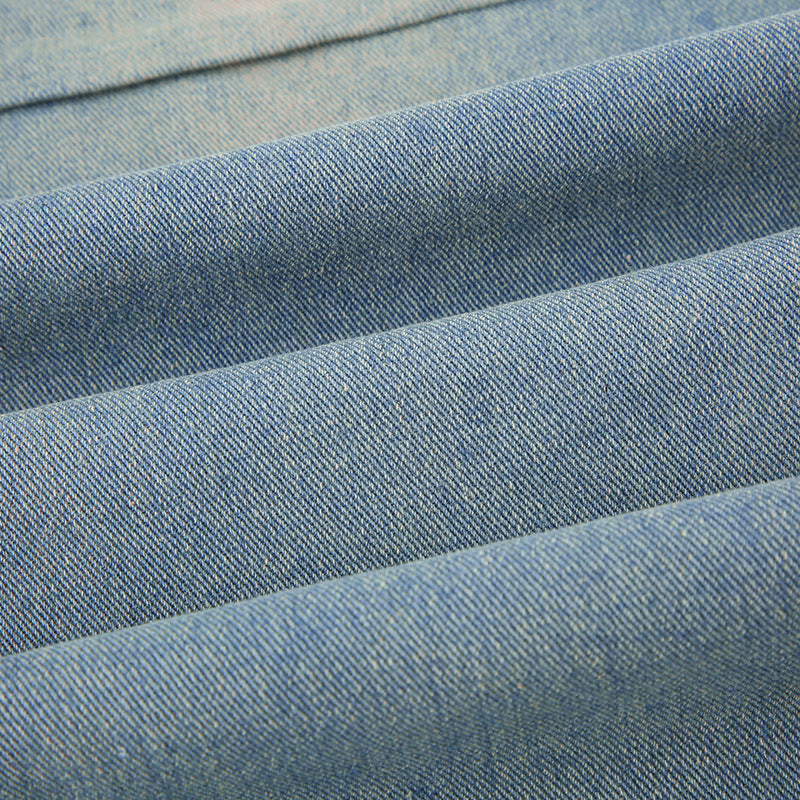 Washed Shirring Flap Pocket Cargo Jeans - fairypeony