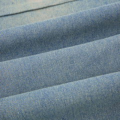 Washed Shirring Flap Pocket Cargo Jeans - fairypeony