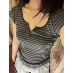 Vintage Striped 90's Short Sleeve Tee