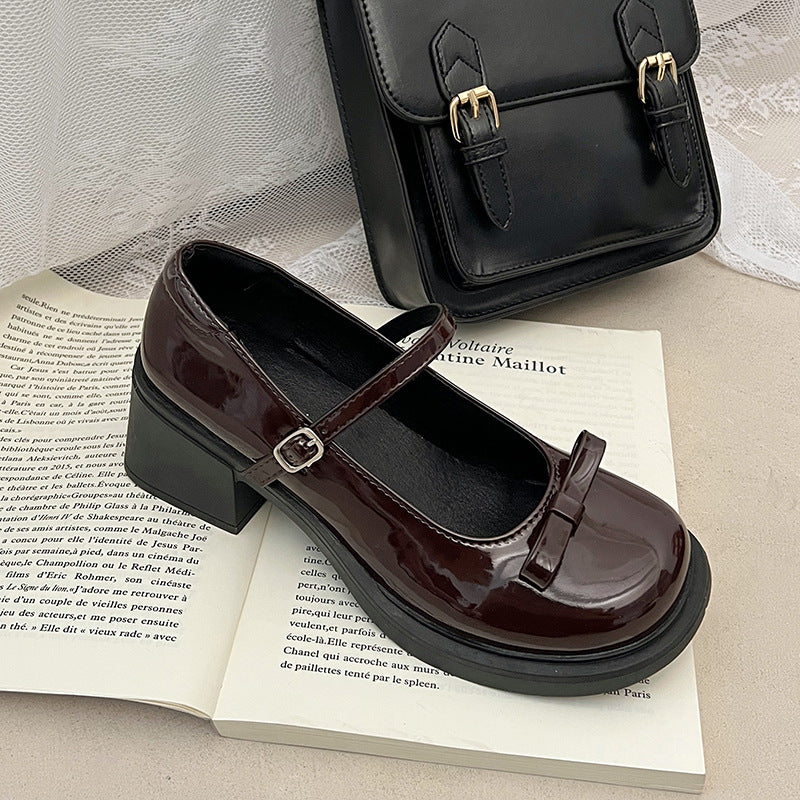 French Retro Mary Jane Shoes - fairypeony