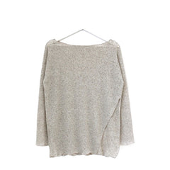 South Korea Chic Idle Style Thin Ice Silk Long Sleeve Knitwear