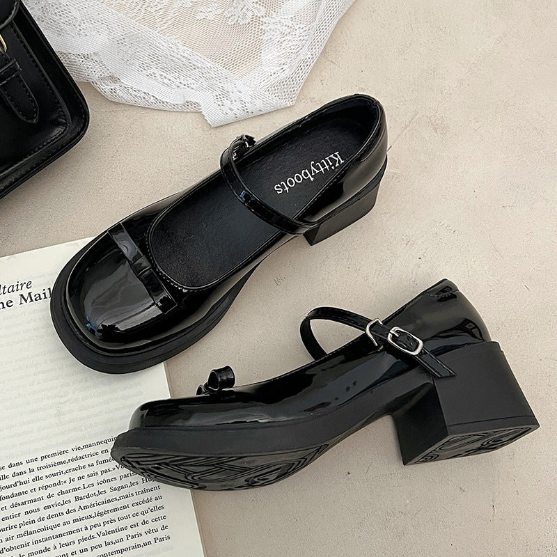 French Retro Mary Jane Shoes - fairypeony