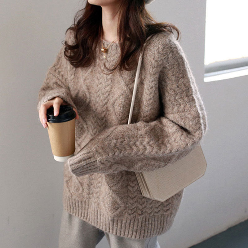Cable Knit Jumper Sweater - fairypeony