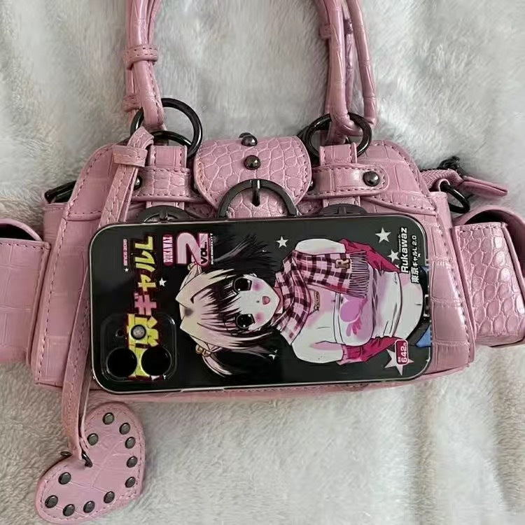 Buckle Babe Pink Shoulder Bag - fairypeony