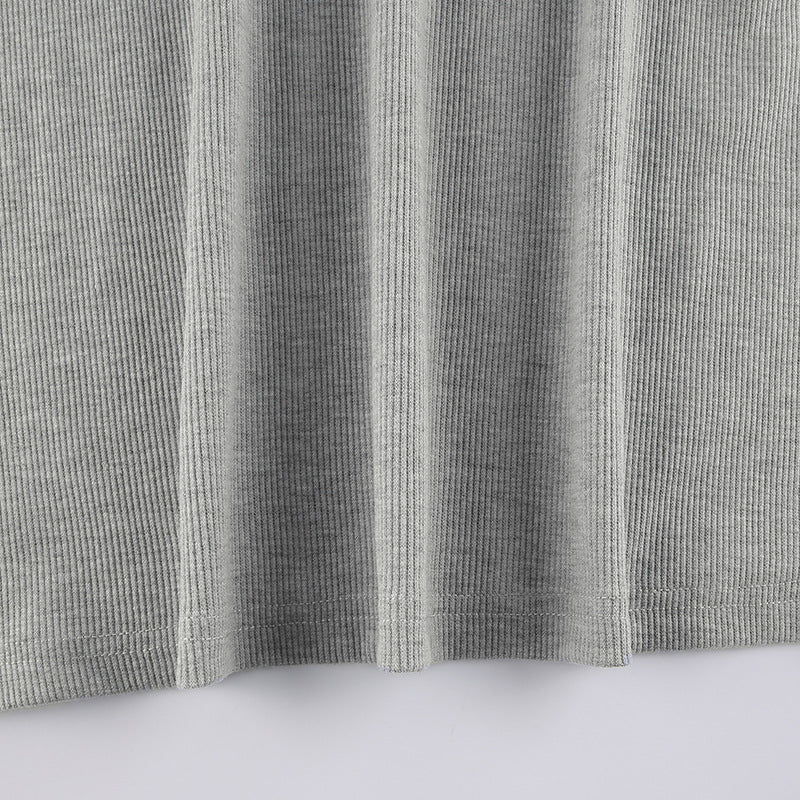 Ribbed Raglan Sleeve Tee - fairypeony