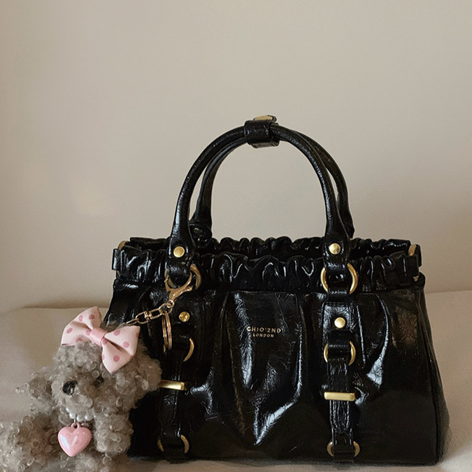 Vintage Aesthetic Pu Leather Crossbody Bag - fairypeony