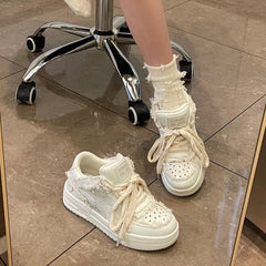 Shooting Star Patchwork Sneakers - fairypeony