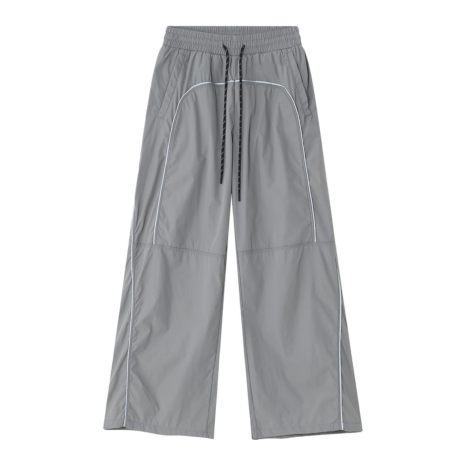 Contrast Piping Baggy Sweatpants - fairypeony