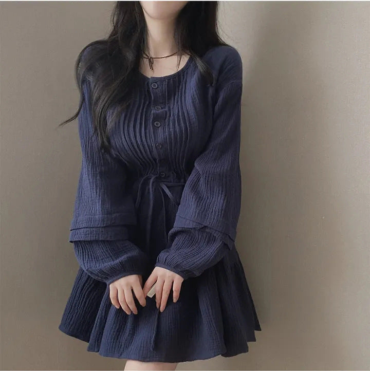 French-style patchwork dress - fairypeony