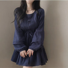 French-style patchwork dress - fairypeony