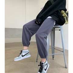 Basic Solid Color Jogger Pants