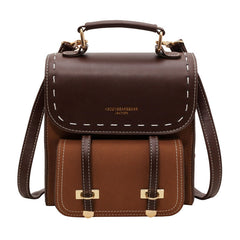Vintage PU Leather Backpack