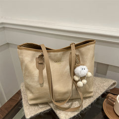 Aesthetic Pendant Pu Leather Tote Bag - fairypeony