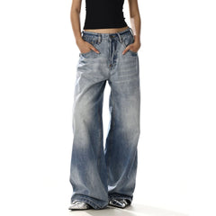 Cotton denim trousers