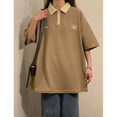 Vintage 90's Polo Neck Oversized T-Shirt