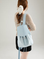 Versatile Simple Plaid Backpack for Women