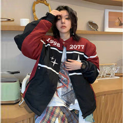 Cosmos Star Motorcycle Zip Up Bomber Jacket - fairypeony