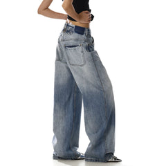 Cotton denim trousers