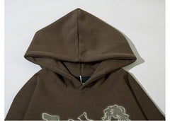 Pink Graffiti Couple Oversized Hoodie - fairypeony