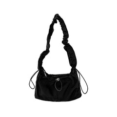 Ribbon Shirring String Shoulder Bag