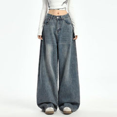 Vintage Blue Wash Baggy Jeans