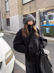 High-end Stand-up Collar Woolen Coat