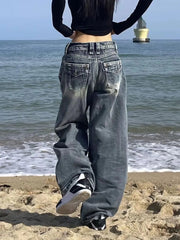 Vintage Distressed Baggy Boyfriend Jeans