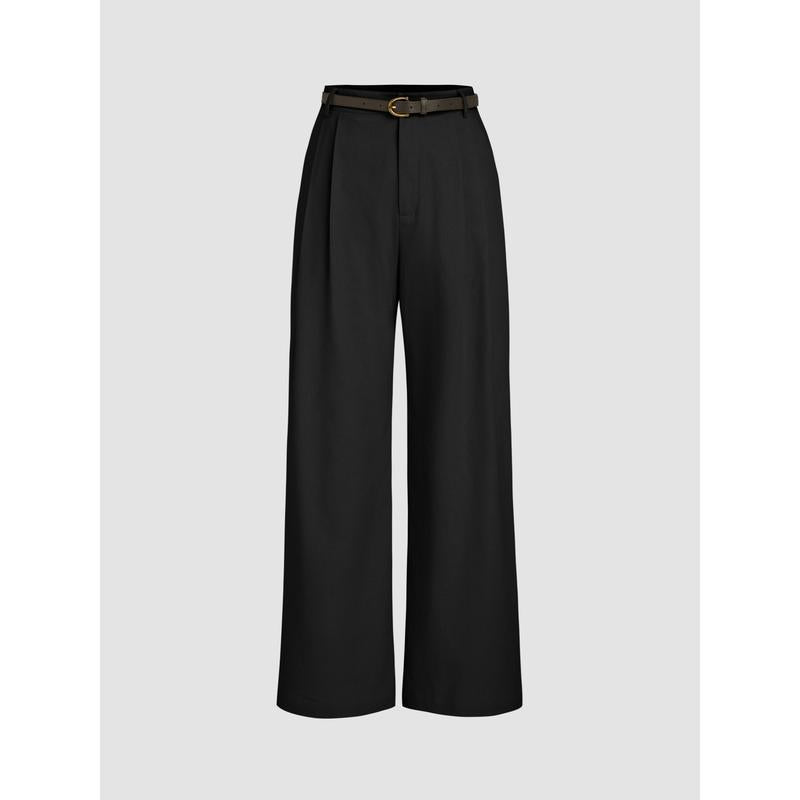 Women's Solid-Color Suit Pants - fairypeony