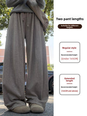 High Waist Curved Wide-Leg Pants – Slim Fit Straight Trousers in Regular & Extended Length