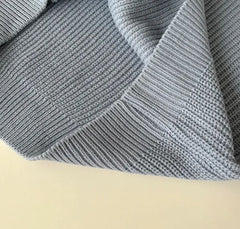 Solid Color Oversized Zip Up Cardigan