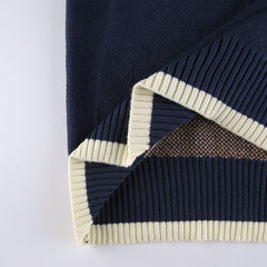 Vintage Argyle V-Neck Sweater