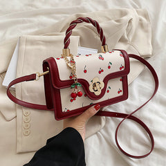 Aesthetic Cherry Print Crossbody Bag