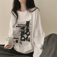 Vintage Print Long Sleeve Tee