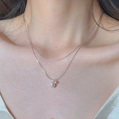 Starfish pearl necklace