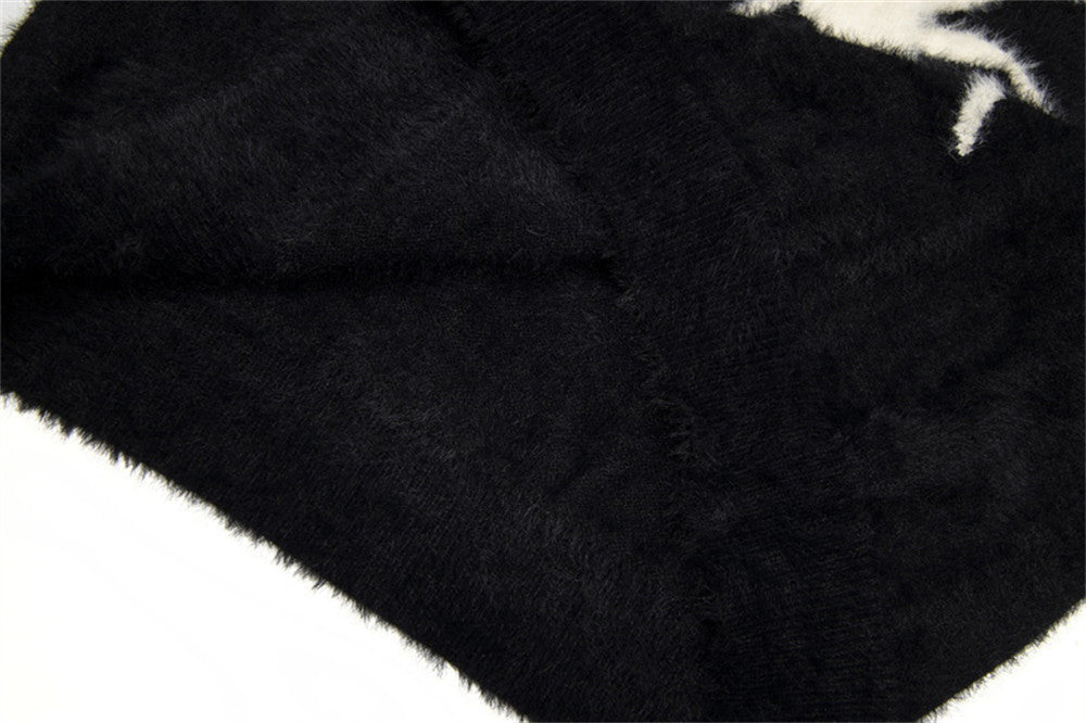 Spider Print Loose Sweater - fairypeony