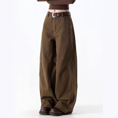 Vintage Straight Wide-Leg Trousers